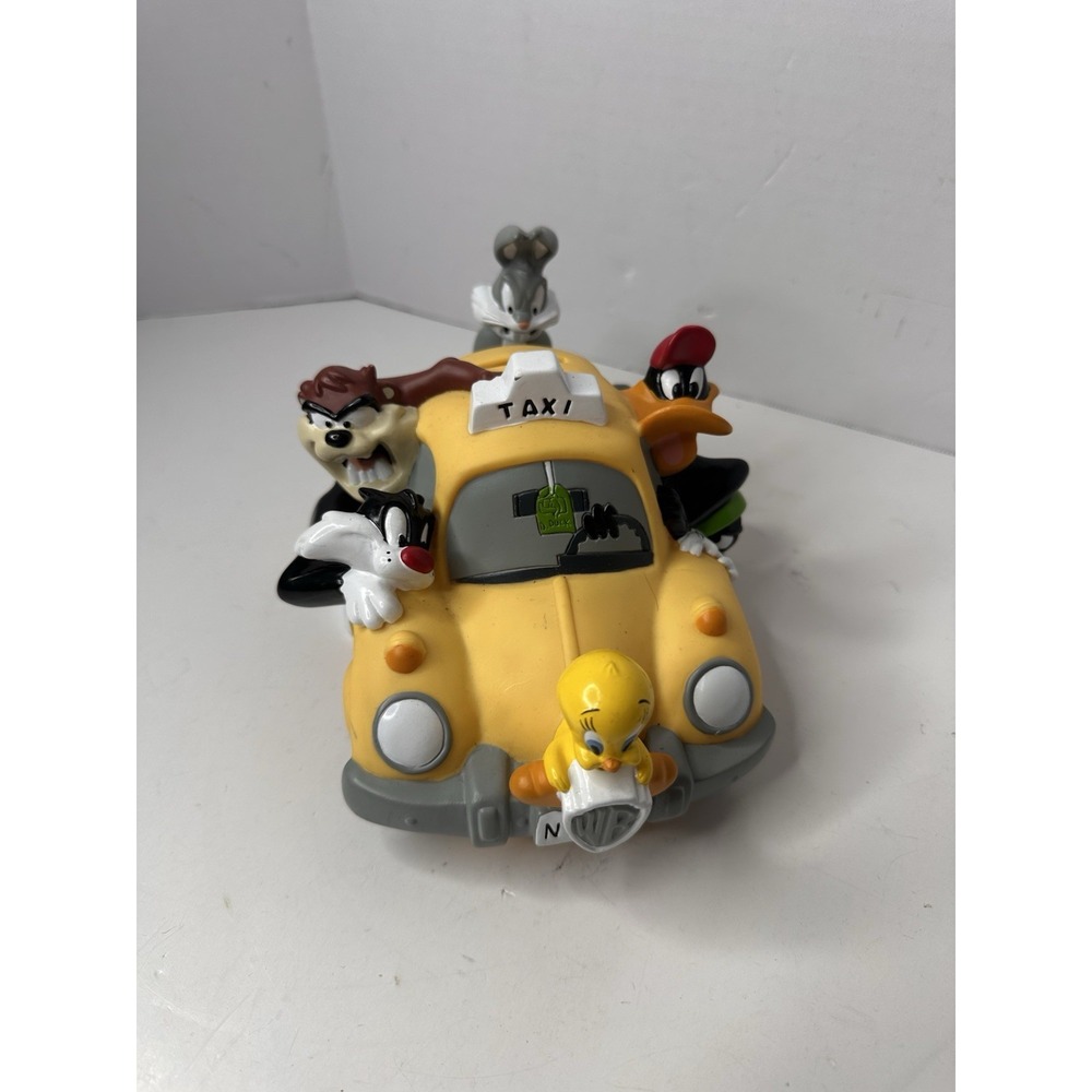 Vintage 1998 Looney Tunes NYC Taxi Tirelire Bank Warner Bros Studio Store